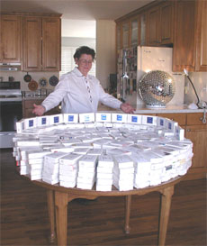 Image of Starshine 4 mirrors after receiving them back from polishing.
