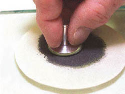 The paste turns dark gray